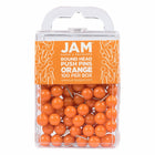 JAM PAPER - Punaises Colorees, Punaises Carte à Tête Ronde, Orange, Paquet de 100-Punaises en plastique