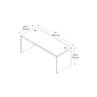 Bush® - Bureau de direction de la collection Westfield, 72 po, fini cerisier na-Le caisson 3/4 et le classeur vertical vont sous le bureau