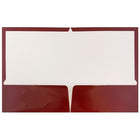 JAM Paper Chemises de présentation lustrées à 2 pochettes, 9 1/4 x 11 1/2 po, marron, 12/paq.-Taille : 9,25 x 11,5 po