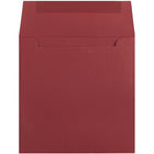 JAM Paper Enveloppes simples carrées, 6 x 6 po, rouge foncé, 250/paquet-Intérieur vierge où écrire un mot personnalisé
