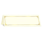 St. James™ – Cartes-tentes Overtures® Embassy, ivoire, feuille d'or, paq./50-Cartes-tentes