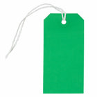 Jam Paper - Étiquettes Cadeaux avec Cordon - Moyen - 4 3/4 po x 2 3//8 po - Vert - 1000 Pack-Étiquette cadeau verte