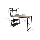Bureau/bibliothèque combiné économiseur d'espace Leo-assemblage requis