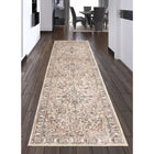 ECARPETGALLERY - Tapis Oregon Tabriz Beige, Ivoire 2'7" x 8'2"-Tapis de passage