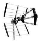 Digiwave – Antenne UHF TV numérique extérieure triple-boom, 20 x 18 x 24 po, argenté-Dipôle PEPS(premier entré, premier sorti), réduisant ainsi l’installation