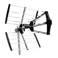 Digiwave – Antenne UHF TV numérique extérieure triple-boom, 20 x 18 x 24 po, argenté-Dipôle PEPS(premier entré, premier sorti), réduisant ainsi l’installation