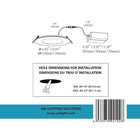 AWL - Panneau rond lumineux DEL 4", 110 à 277 V, 10W, intensité réglable, lumière du jour, paquet de 2-Energy Star, cUL