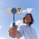 ShiftCam - Trépied magnétique et perche à selfie SnapPod - Geai Bleu-Pod inclinable avec rotule pour personnaliser votre propre angle de prise de vue