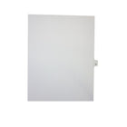 Mark Maker – Onglets séparateurs juridiques blancs, 1/26 onglets, format lettre, sans trous, lettre O, 25/paquet-Onglets séparateurs blancs, 1/26 onglets