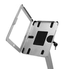 Support autoportant Futech IPS002FS sur le sol pour iPad, 10 lar. x 47 haut. x 5 prof. (po), argent-Verrou à clé, boîtier en aluminium, support en métal