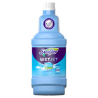 Nettoyant pour plancher Swiffer WetJet avec la puissance de Dawn, parfum frais, 1,25 L-Formule sûre et à séchage rapide, ne pas utiliser sur des planches de bois non finies, huilées ou cirées, des carrelages non scellés ou des moquettes car ils peuvent être sensibles à l’eau.