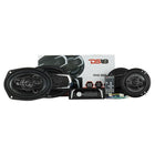 DS18 – Ens. stéréo d'automobile avec récepteur Bluetooth, 2 haut-parleurs de 6,5 po 4 voies et 2 haut-parleurs 6 x 9 po 5 voies-L'ensemble comprend tout ce dont vous avez besoin pour créer un excellent système stéréo automobile