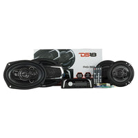 DS18 – Ens. stéréo d'automobile avec récepteur Bluetooth, 2 haut-parleurs de 6,5 po 4 voies et 2 haut-parleurs 6 x 9 po 5 voies-L'ensemble comprend tout ce dont vous avez besoin pour créer un excellent système stéréo automobile