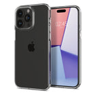 Spigen - Crystal Flex pour iPhone 15 Pro Max - Cristal Clair-La protection fine et transparente reste pratique pour les poches et l'adhérence