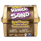 Kinetic Sand Coffret Trésor enfoui-170 g de sable Kinetic Sand, 1 coffre au trésor, 1 clé, 1 outil surprise, 3 pièces