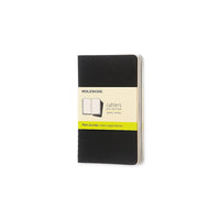 Moleskine – Cahier journal, page blanche, avec poche, couverture souple, noir, 3,5 po x 5,5 po-Couverture cartonnée souple noire