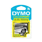 Dymo –  Ruban d'étiquettes 1/2 po COLORPOP, noir/argent (2056734)-Argent/noir