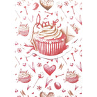 Rosedale Gold - Cartes de souhaits/Enveloppes - Joyeuse St-Valentin Humoristique - 5-1/2 po x 8 po - paquet de 6-Imprimées sur un papier de qualité non couché