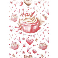 Rosedale Gold - Cartes de souhaits/Enveloppes - Joyeuse St-Valentin Humoristique - 5-1/2 po x 8 po - paquet de 6-Imprimées sur un papier de qualité non couché