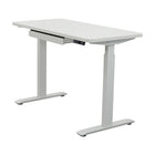 Motionwise Bureau à hauteur réglable électrique de 24 "x 48" avec dessus de bureau antibactérien - Blanc-Assemblage du bureau en 10 minutes à peine