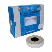 Eddie's - Motex Étiquettes MX6600 S-Plus - amovibles - 2 lignes de 8 caractères - blanches - Paquet de 20-Étiquettes amovibles MX 6600 S-Plus