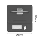 ShoppingAll - Bureau assis-debout à hauteur réglable 25 larg. po - Noir-La plate-forme spacieuse de 640 mm x 455 mm (25" x 17,9") offre de la place pour placer un seul écran/ordinateur portable ainsi qu'un emplacement dédié pour le téléphone et la tablette
