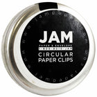 JAM PAPER - Trombones Circulaires Colores, Argent, 2 Paquets de 50-Trombones de qualite superieure fabriques à partir de fil d'acier recouvert de vinyle de haute qualite.