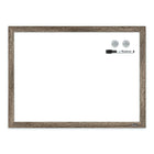Tableau effacable a sec magnetique avec cadre fini bois Quartet, 24 po x 36 po, assortis (6447416032)-Le cadre en bois ajoute un aspect haut de gamme.
