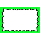 Affiche vierge, bordure verte, 3,5 x 5,5 po, 100/paquet-Papier cartonné