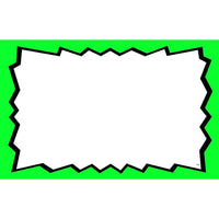 Affiche vierge, bordure verte, 3,5 x 5,5 po, 100/paquet-Papier cartonné