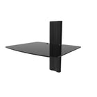 Kanto - Tablette flottante AV murale AVT1, 1 tablette-Tablette en verre trempé : 16,9 lar. 14,4 prof. (po) ; capacité de 20 lb (9,1 kg)