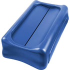 Rubbermaid – Couvercle à battant, bleu (FG267360BLUE)-Matériau : plastique