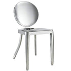 Nicer Furniture - chaise d'appoint Kong - acier inoxydable - paquet de 2-Design contemporain avec construction en acier inoxydable durable