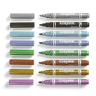 Crayola® – Marqueurs métalliques-Riche, radieux et brillant ! Les marqueurs métalliques Crayola ajoutent un lustre élégant aux cartes faites maison, aux objets d'artisanat et aux projets de coloriage