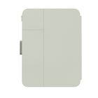 Speck - Coque Balance Foilio avec Microban pour iPad Mini (2021) - Vert Velours/Vert Mousse De Chêne-Le couvercle de l'étui se transforme en un support de frappe pratique, et vous pouvez régler l'angle pour visionner des vidéos partout et en tout lieu