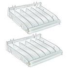Azar - Plateau cosmétique de diviseur réglable - Clear - 2 pack-Vendu en paquets de: 2