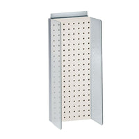 Azar Displays – Présentoir Powerwing à panneau perforé, 8 x 20,6 po, blanc (700359-WHT)-Plastique blanc