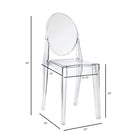 Nicer Furniture - chaise d'appoint fantôme de Louis XVI - transparent - 4 pièces-Structure moulée par injection en polycarbonate qui est plus solide et plus claire que l'acrylique. 