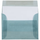 JAM Paper Enveloppes translucides A1, bleu océan, 50/paquet-Format des enveloppes : 3,63 x 5,13 po