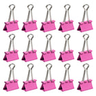 JAM PaperMD – Pinces relieuses, moyennes, 1,25 po/32 mm, rose, 30/paquet-5