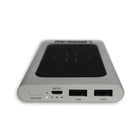 MFLASH - Bloc-pile de 6000 mAh à charge rapide Qi sans fil (MFPWI0601ALSLVR)-Rechargez tout dispositif à capacité Qi tels iPhone 8 et X, Samsung S9