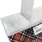  Jillson & Roberts - Petite enveloppe postale - Motif écossais rouge - 6 po x 9,5 po-Dimensions: 6 po de long x 0,5 po de large x 9,5 po de haut