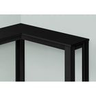 Monarch Specialties - 3657 Table D'Appoint Console De Coin 36 po L - Noir-Assemblage requis: des instructions illustrees et tout le materiel sont fournis pour plus de commodite (des outils supplementaires peuvent être necessaires)