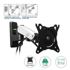 TV moniteur support mural Full Motion pivotant articulé pour écrans 17-27 po de North Bayou F120-S, Argent-Compatibilité: 17 à 27 po