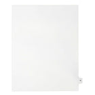 Mark Maker – Onglets séparateurs juridiques blancs, 1/15 onglets, format lettre, sans trous, lettre N, 25/paquet-Onglets séparateurs blancs, 1/15 onglets