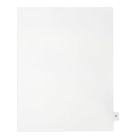 Mark Maker – Onglets séparateurs juridiques blancs, 1/15 onglets, format lettre, sans trous, lettre N, 25/paquet-Onglets séparateurs blancs, 1/15 onglets