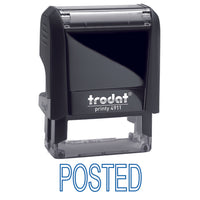 Trodat - Timbre autoencreur Printy ''POSTED'' bleu sans incidence sur le climat 4911-Mécanisme de qualité supérieure pour une grande durabilité