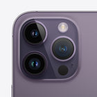 Apple - iPhone 14 Pro Max 6.7 po ecran Liquid Retina XDR, 128 Go, Violet sombre, Bell et Virgin Plus-Mode Cinematographique en 4K Dolby Vision jusqu'à 30 ips