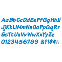 Trend Enterprises - Lettres réutilisables majuscules/minuscules italiques, 4 po, bleu (T-2702)-Dimensions : 4 long. po