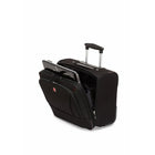 Swiss Gear - Mallette Polytex pour portatif de 15,6 po, avec roulettes, noire-Poignée de transport rétractable au dessus  